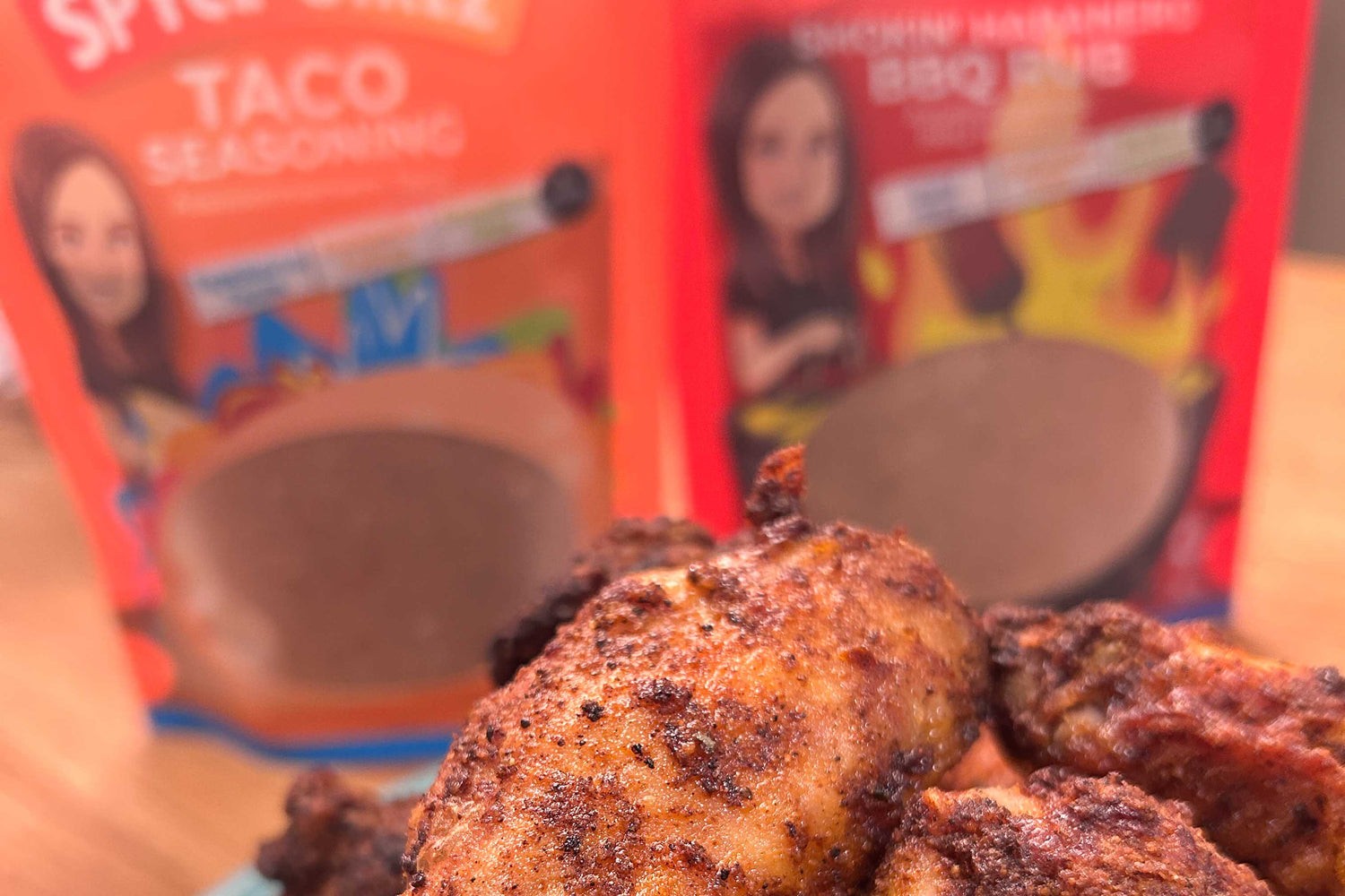 Air-Fryer BBQ Taco Chicken Wings